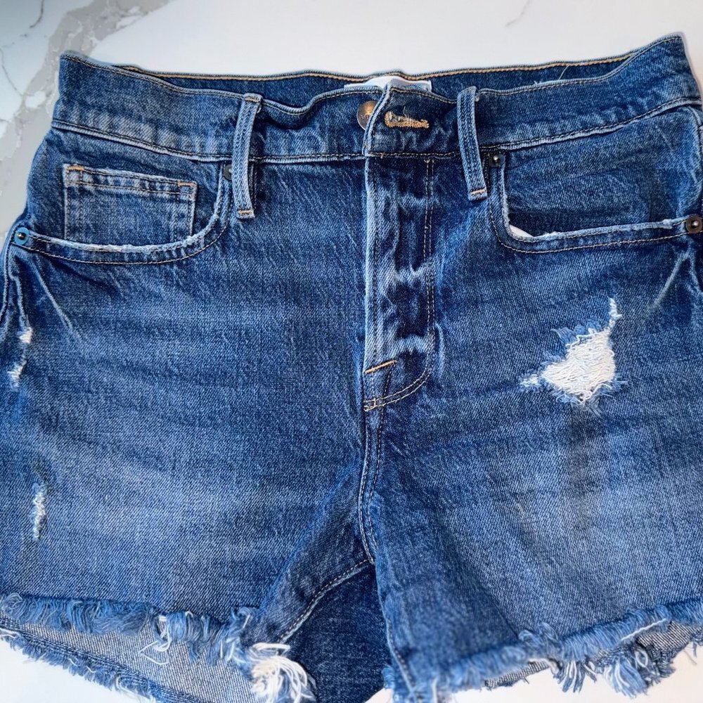 Frame Denim Blue Jean Shorts